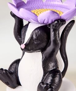 Alternative view of Flowery Skunk Pedestal 3-Wick Candle Holder