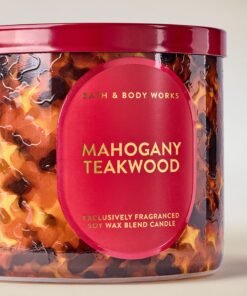 Alternative view of Mahogany Teakwood 3-Wick Candle