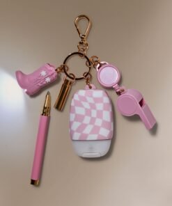 Alternative view of Light-up Cowgirl Boot Multi Use Keychain PocketBac Holder
