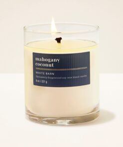 Mahogany Coconut Single Wick Candle