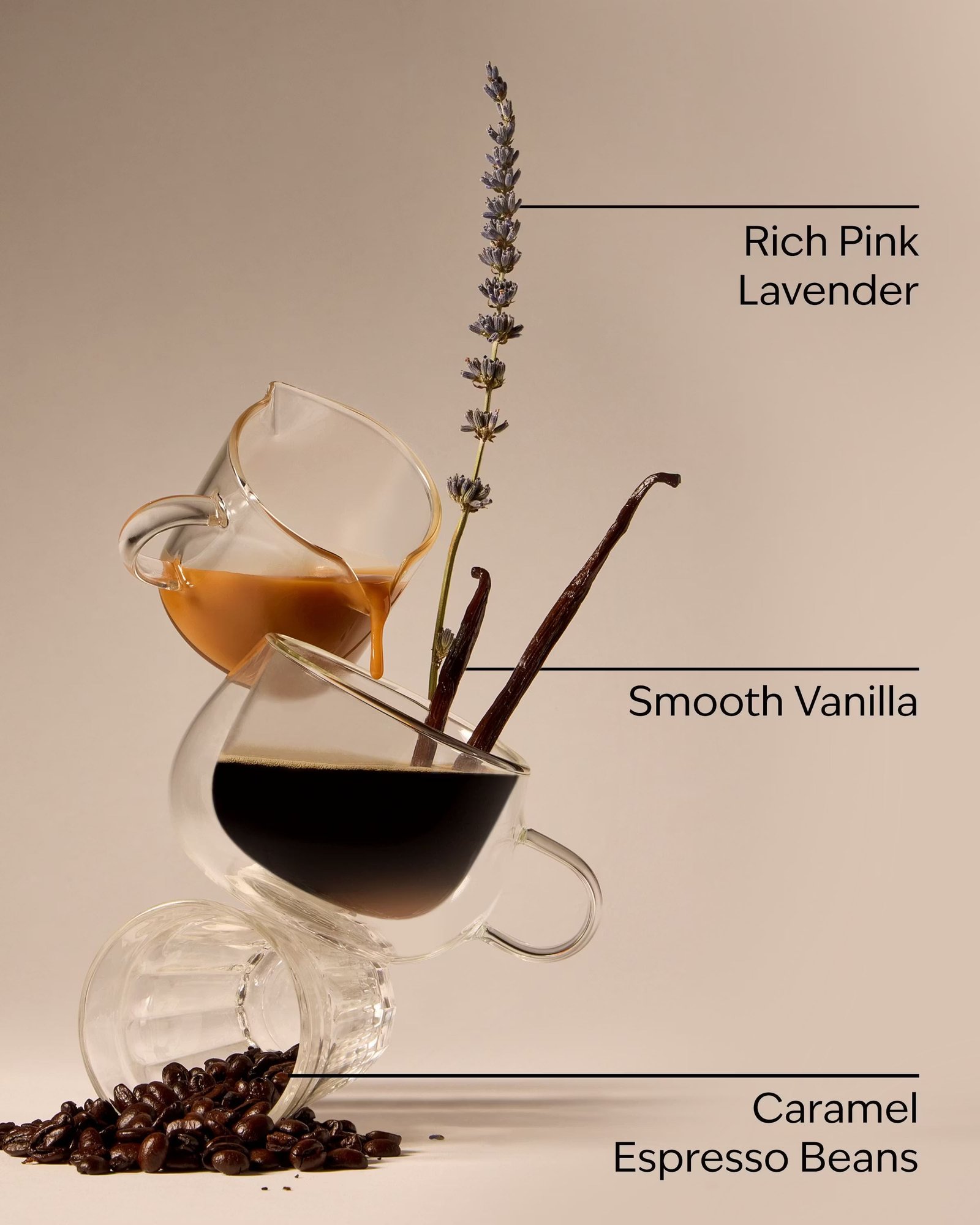 Pink Lavender & Espresso 3-Wick Candle - Image 5