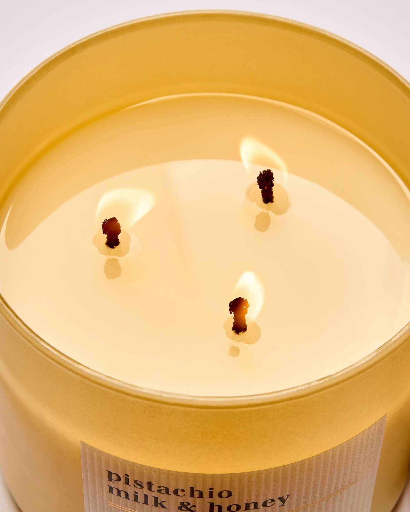 Pistachio Milk & Honey 3-Wick Candle - Image 5
