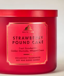 Alternative view of Strawberry Pound Cake 3-Wick Candle