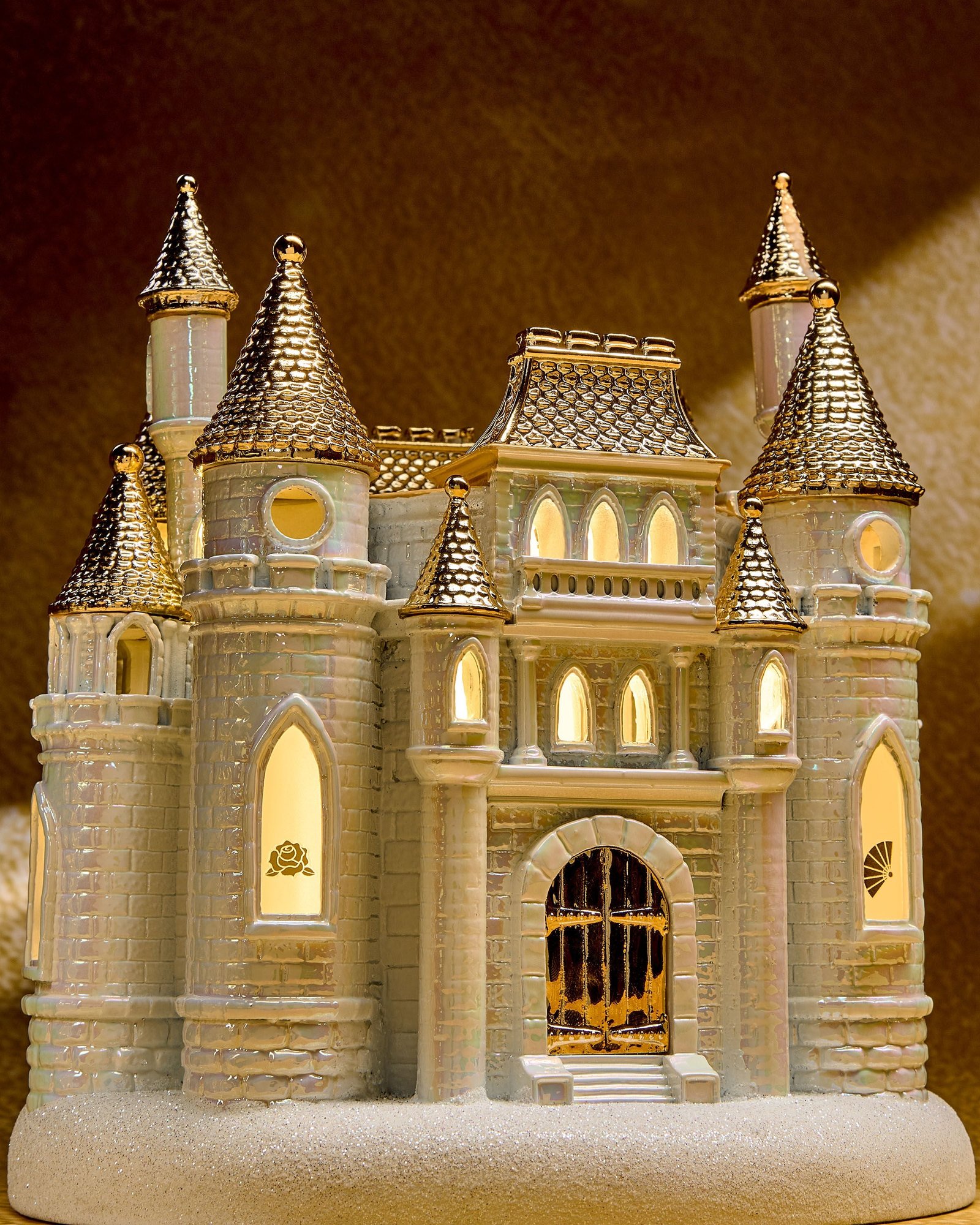 Disney Princess Light-up Castle Pedestal 3-Wick Candle Holder - Image 3