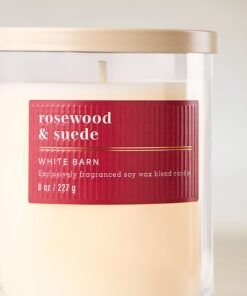 Alternative view of Rosewood & Suede Single Wick Candle