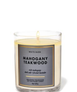 Mahogany Teakwood Single Wick Candle